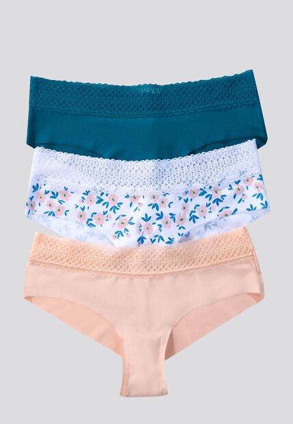 Cachetero Paq X3 Mujer Azul Petroleo FI 96631