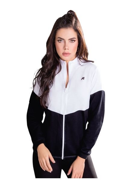Chaqueta Para Mujer Bicolor Negro/Blanco FI