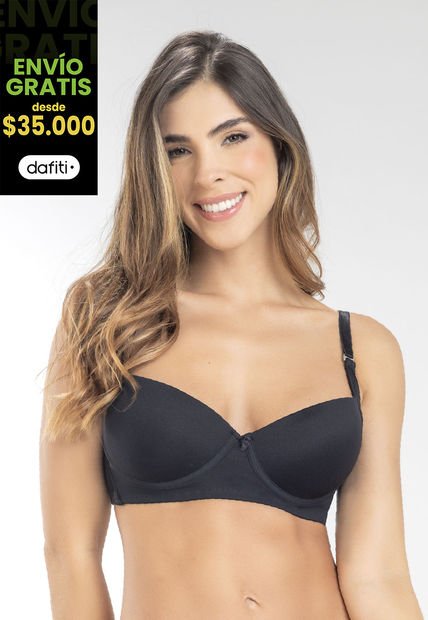 Brasier Mujer Negro FI 96477