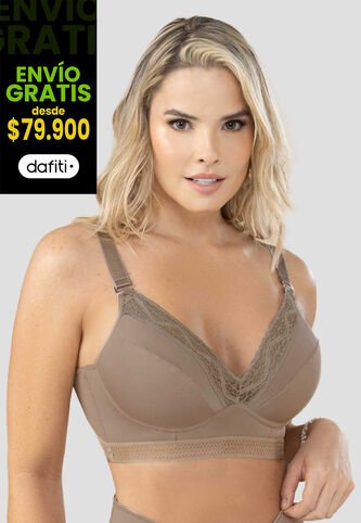 Brasier Mujer Gris FI 100380 Formas Intimas