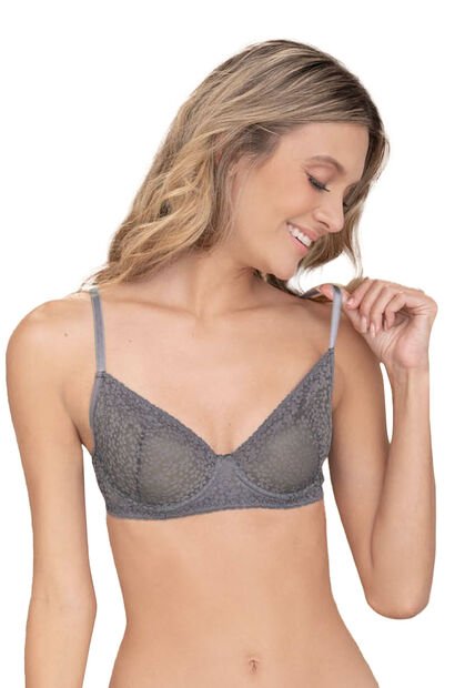 Bralette Mujer Gris Medio Fi 96973