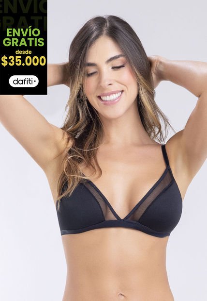 Brasier Mujer Negro FI 88163