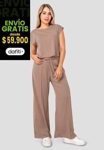 Conjunto Mujer Café Pardo Fi 8574 Formas Intimas