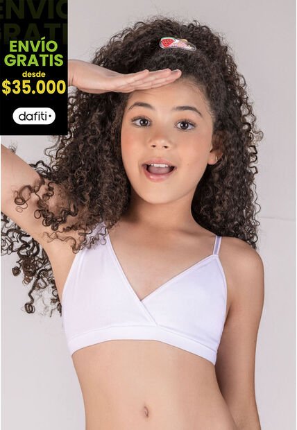 Brasier Principiante Infantil Blanco FI 79152