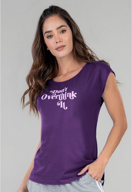 Camiseta Mujer Berenjena Fi 92714
