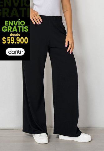 Pantalón Mujer Negro Fi 113438 Formas Intimas