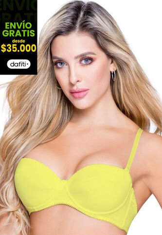Brasier Mujer Amarillo FI 83934 Formas Intimas