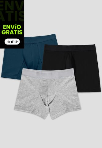 Bóxer Paq X3 Infantil Masculino Multicolor Fi 110007 Formas Intimas