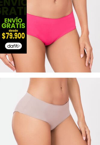 Cachetero Paq X7 Mujer Multicolor Fi 113032 Formas Intimas