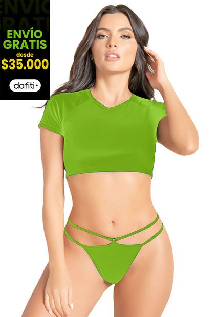 Conjunto Mujer Verde Fi 6545