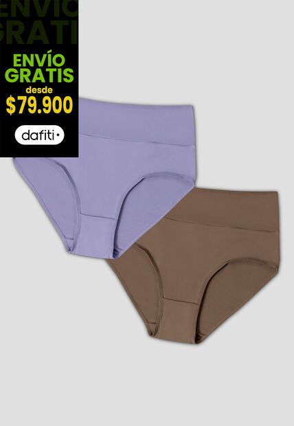 Cachetero Paq X2 Mujer Hortensia-Chocolate Fi 69007