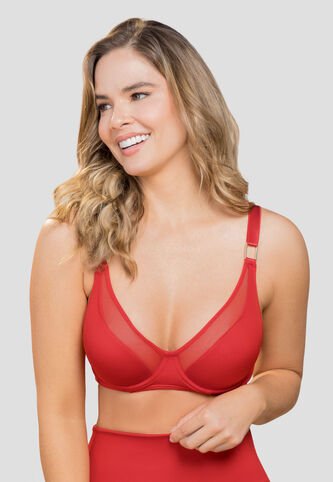Brasier Mujer Rojo Fi 105503 Formas Intimas