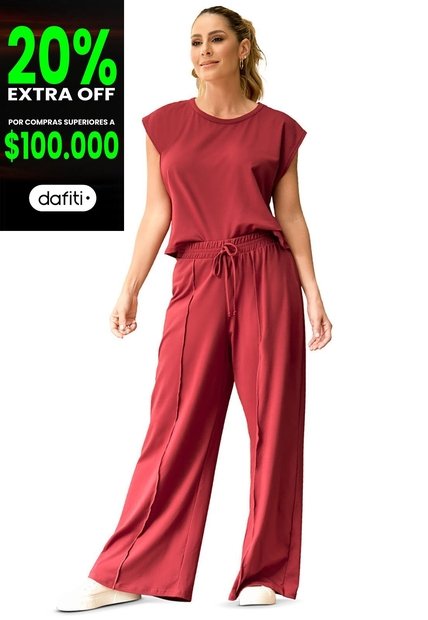 Conjunto Mujer Rojo FI 8574
