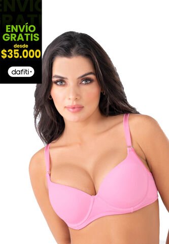 Brasier Rosado FI 71702 Formas Intimas