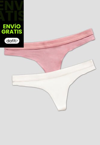 Brasilera Paq X2 Mujer Multicolor Fi 107102 Formas Intimas