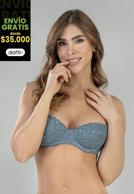 Brasier Mujer Azul Acero FI 96900