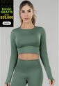 Crop Top Mujer Verde Musgo FI 7762 de Formas Intimas