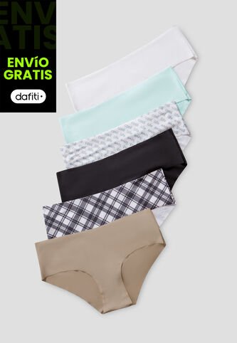 Cachetero Paq X6 Mujer Multicolor FI 105134 Formas Intimas