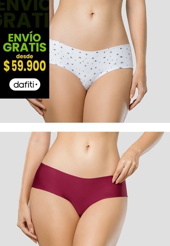 Cachetero Paq X4 Mujer Multicolor Fi 105927 Formas Intimas
