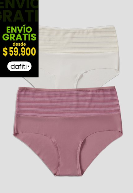 Cachetero Paq X2 Mujer Multicolor Fi 4588