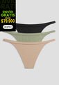 Brasilera Paq X3 Mujer Multicolor Fi 102349 de Formas Intimas
