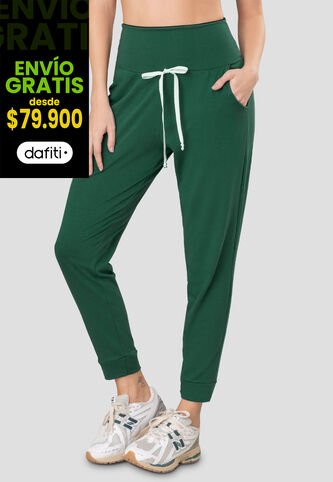 Pantalón Sudadera Mujer Verde Pino Fi 77393 Formas Intimas