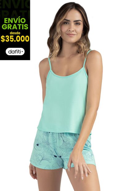 Pijama Mujer Verde FI 9951