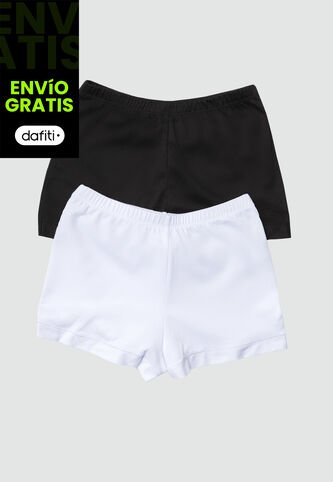 Cachetero Paq X2 Mujer Bicolor Blanco/Negro FI 96216 Formas Intimas