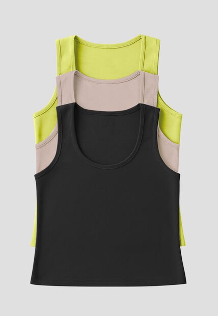 Camiseta Paq X3 Mujer Multicolor Fi 33603