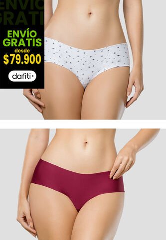 Cachetero Paq X4 Mujer Multicolor Fi 105927 Formas Intimas