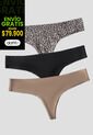 Brasilera Paq X3 Mujer Multicolor Fi 103892 de Formas Intimas