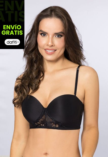 Bustier Mujer Negro Fi 110956
