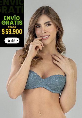 Brasier Mujer Azul Acero FI 96900 Formas Intimas