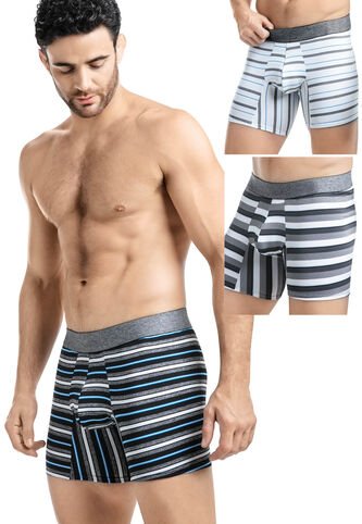 Bóxer Paq X3 Hombre Multicolor FI 88978 Formas Intimas