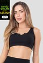 Crop Top Mujer Negro Fi 110507 de Formas Intimas