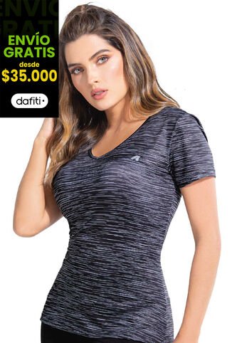 Camiseta Mujer Negro FI 77687 Formas Intimas