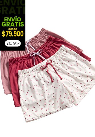 Short Paq X3 Mujer Multicolor Fi 32784 Formas Intimas