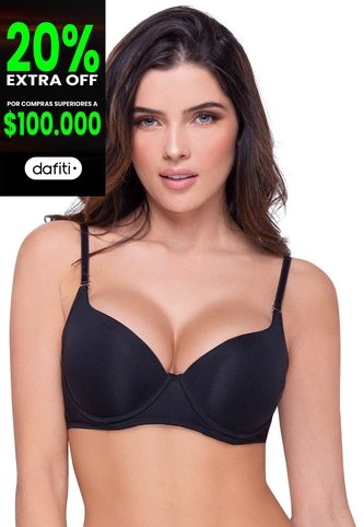 Brasier Mujer Negro FI 71702 Formas Intimas