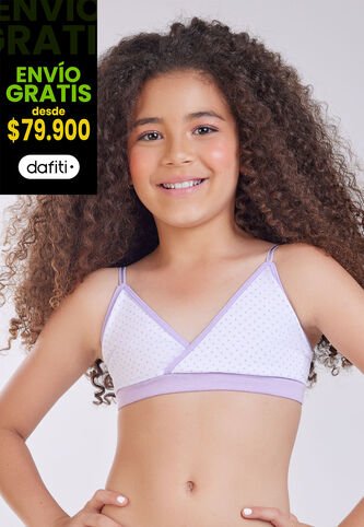 Brasier Infantil Lila Tech FI 33841 Formas Intimas