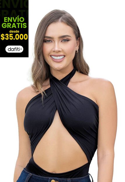 Body Mujer Negro Fi 33569