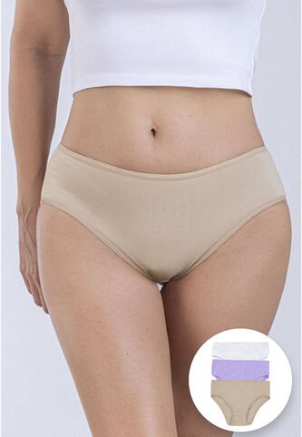 Panty Paq X3 Mujer Caramelo FI 96572 Formas Intimas