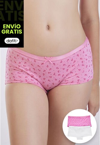 Cachetero Paq X2 Infantil Femenino Rosado FI 92352 Formas Intimas