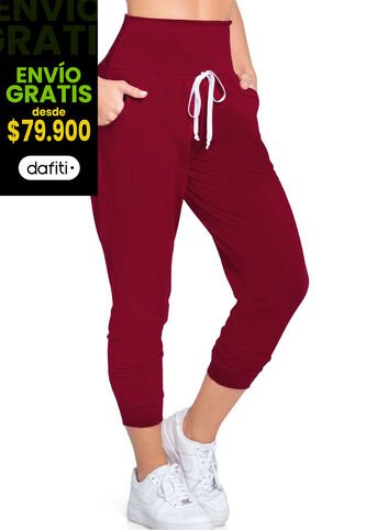 Pantalón Sudadera Mujer Vinotinto FI 77393 Formas Intimas