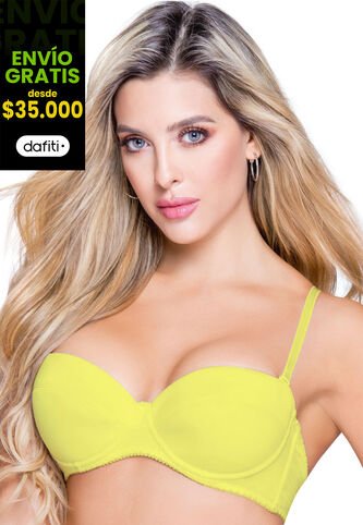 Brasier Mujer Amarillo FI 83934 Formas Intimas