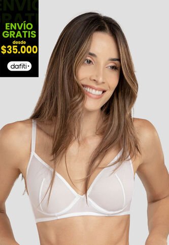Bralette Mujer Blanco Fi 7137 Formas Intimas