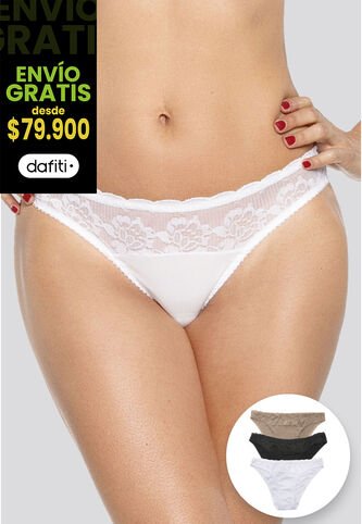 Panty Mujer Blanco FI 96634 Formas Intimas