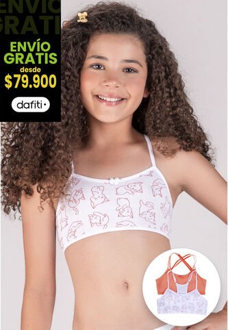Top Paq X2 Infantil Palo De Rosa FI 10005353 Formas Intimas