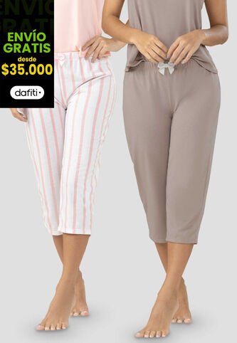 Capri Paq X2 Mujer Multicolor FI 100350 Formas Intimas