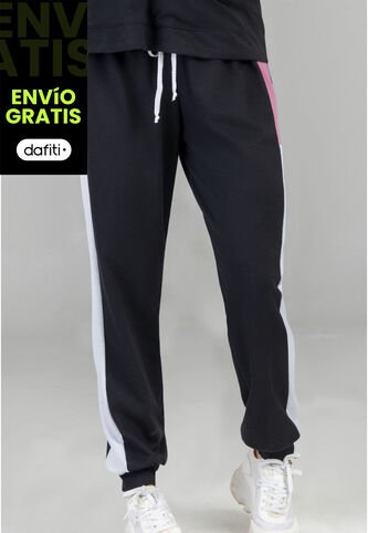 Pantalón Sudadera Mujer Negro FI 5565 Formas Intimas