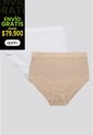 Panty Paq X2 Mujer Blanco/Piel FI 96637 de Formas Intimas